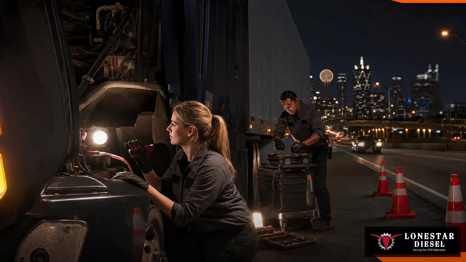 Emergency Roadside Service for commercial trucks in DFW.