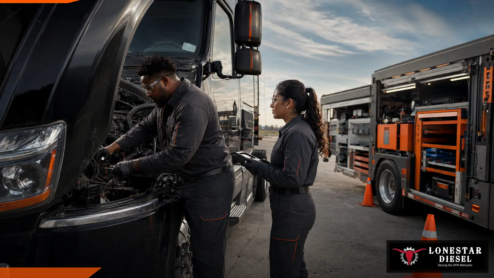 Mobile Diesel Repair for commercial trucks in DFW.